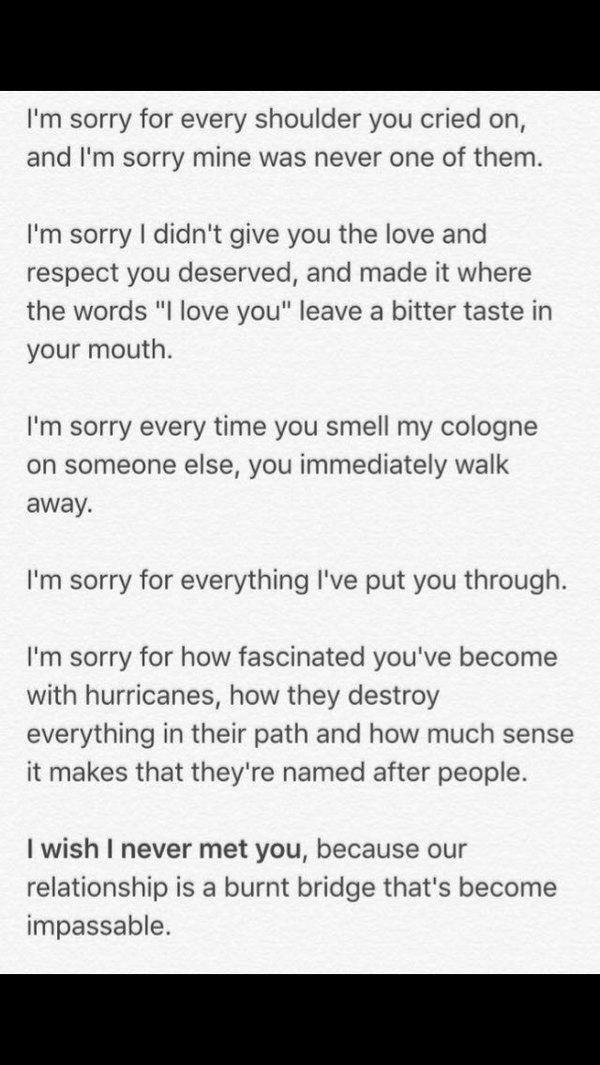 WordsUnstated's tweet photo. "Sorry..." https://t.co/zND9qC40m4