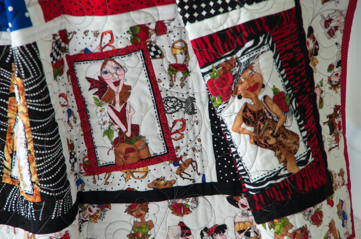 howarths63's tweet photo. Share the love of #HandmadeQuilt with these #Sassy & #Flirty Ladies! #loralieHarris fabrics - #ThrowQuilt so #Cozy https://t.co/DGDbFvrN9T https://t.co/lZgAq1deah