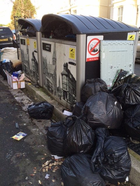 st_clean's tweet image. And Stockleigh Rd to finish with @kiergroup @hastingsbc @HastingsObs Empty AND clean our communal bins!!!! #millionsforwhat #rubbish