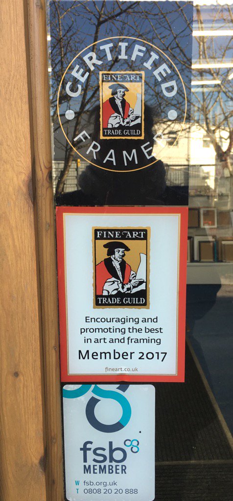 theframinglot's tweet photo. New @FATG membership sticker on the door for the New Year #proudtobelong  #qualifiedframer #ITSWHATWEDO https://t.co/SYKhQ9SlNS