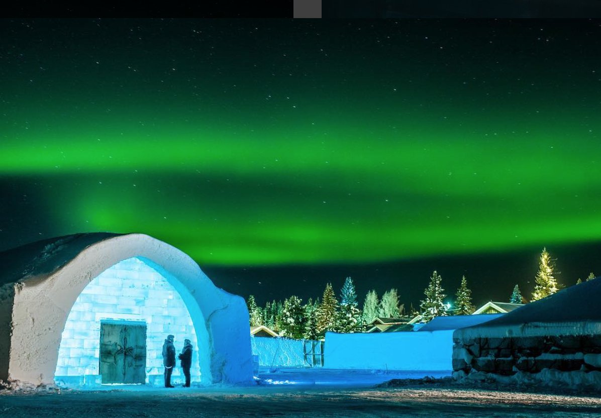 AiveWater's tweet photo. Åive is proud supplier to the world famous Ice Hotel in Jukkasjärvi, Sweden, our neighbour in the arctics #arctics #northernlights #pureness https://t.co/UPxjSeqLUn