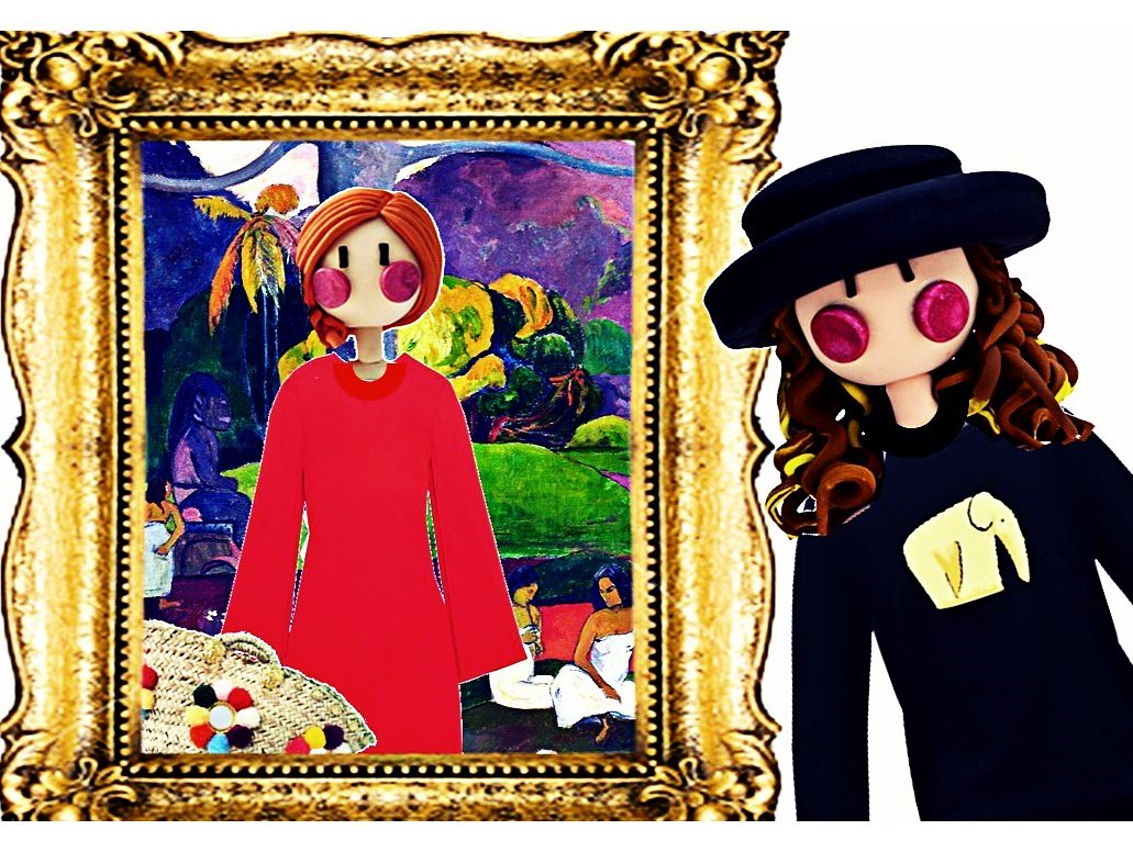 CookieAndChic's tweet photo. In Madrid, Museo Thyssen, living the Gauguin's life, wearing #loewe #muzungusisters #Givenchy 💕 #fashionblog #fashionart #Fashionable https://t.co/M9gB11BYsW