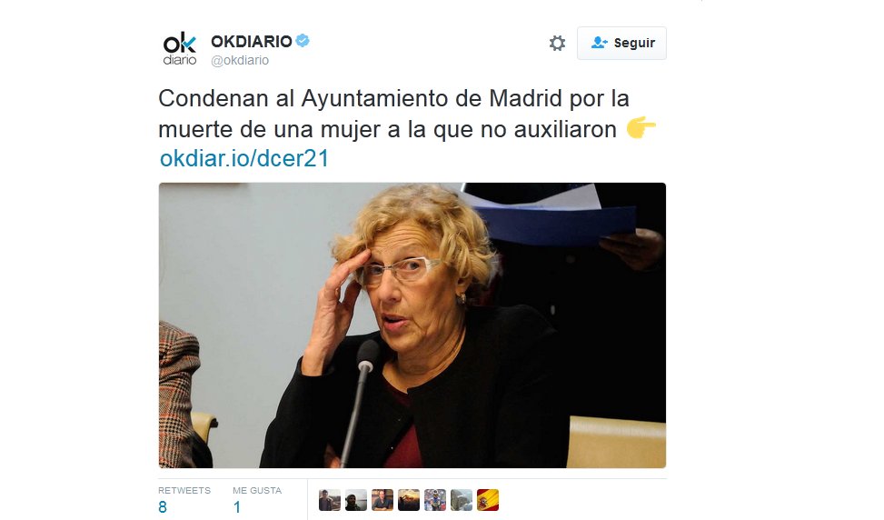 Hola <a href="/okdiario/">okdiario.com</a>, este asunto es de 2009. Deontológicamente hablando está bastante mal que lo asociéis, deliberadamente, a la actual alcaldesa