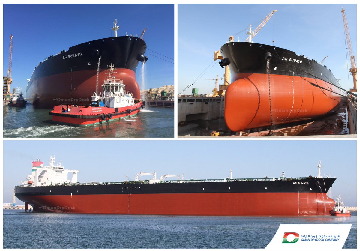 ASYAD_Drydock's tweet photo. اليوم: إنتهاء أعمال الإصلاح والصيانة لناقلة النفط الخام "السويق" والمملوكة للشركة #العمانية_للنقل_البحري في #عمان_للحوض_الجاف https://t.co/CCM6AxRVY7