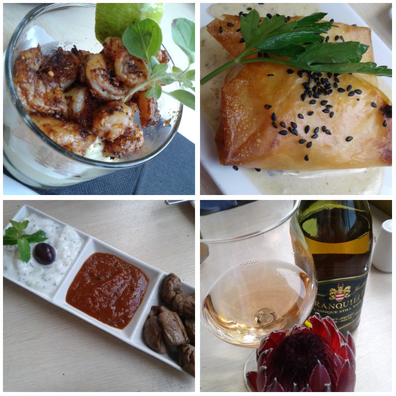 No words ..... starters. ... shrimp and avocado ice cream #beyondexcellent  Karoo springbok and then a smoked salmon pastry <a href="/LaPentolaH/">La Pentola Hermanus</a>