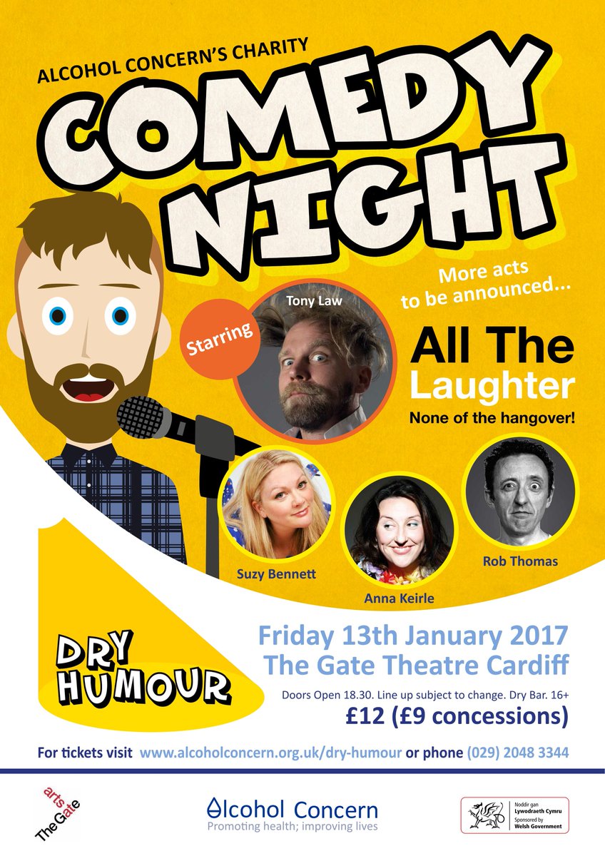 @LukeNixon96 @DragonRadioUSW Comedy without the hangover! Our charity #comedy gig is on 13th January in #Cardiff tinyurl.com/j5ntwvs