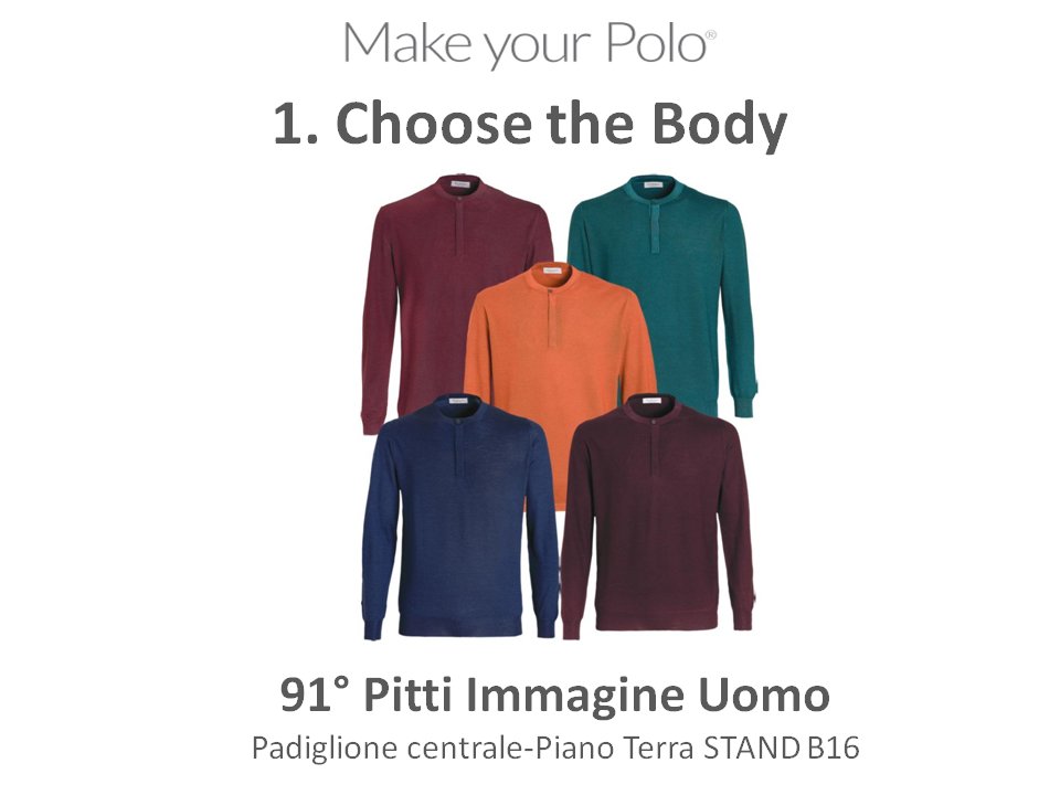 Pashmere's tweet photo. Are you ready for #PittiUomo? From the 10 to 13 of Jan we will be waiting for you with the revolutionary patent #MakeyourPolo WinterVersion https://t.co/kjelDj3GZc