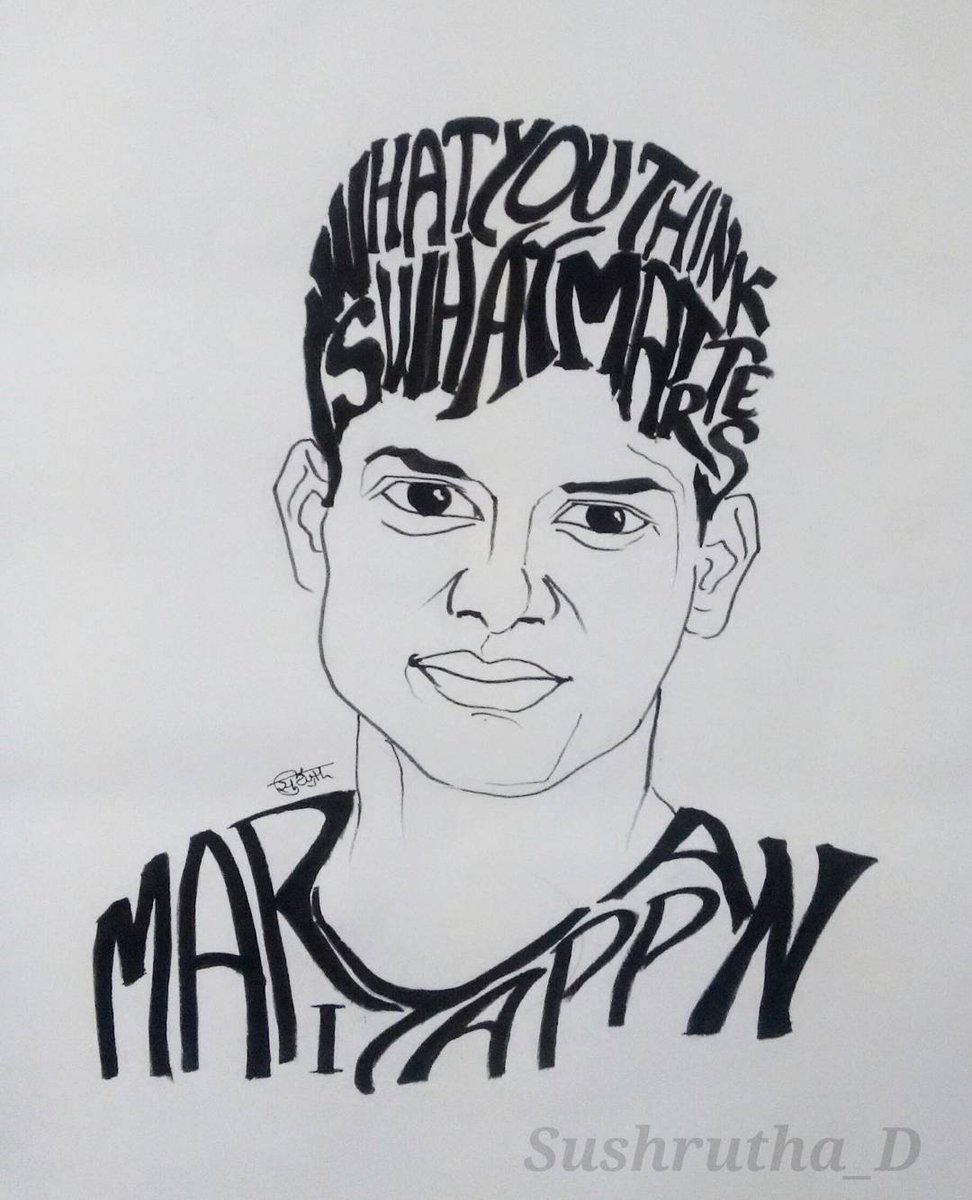 Sushrutha_D's tweet photo. Waiting eagerly for the #biopic on #MariyappanThangavelu ..a lettering portrait by me.
@ash_r_dhanush @dhanushkraja hope you notice this :) https://t.co/D0rj8Tbf4h