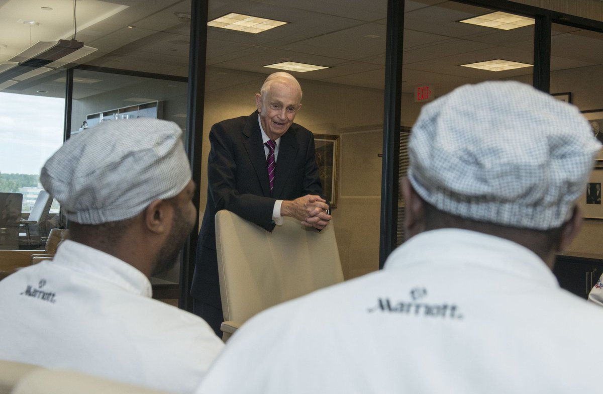 MarriottIntl's tweet image. Bill Marriott: Leadership is all about building teams and working together bit.ly/2eXDzZ0 @SmartMeetings