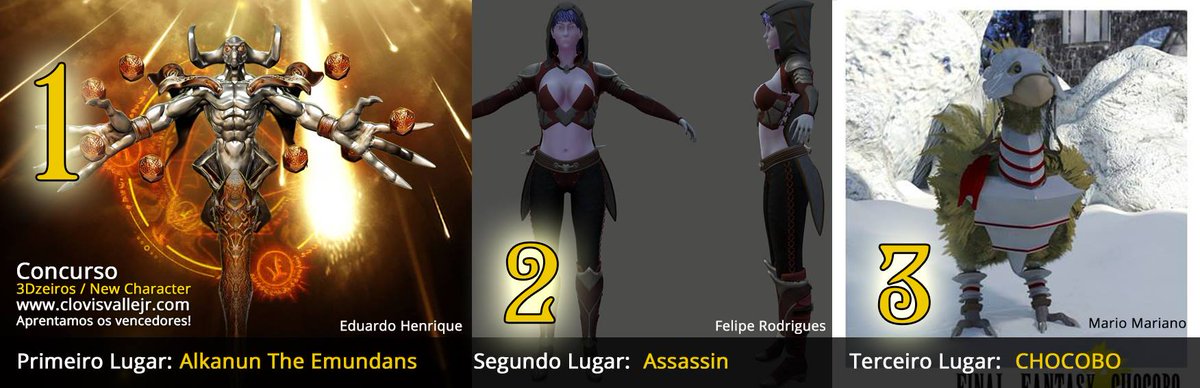 RuneWorkStudio's tweet image. Resultado do Concurso do grupo Os 3Dzeiros