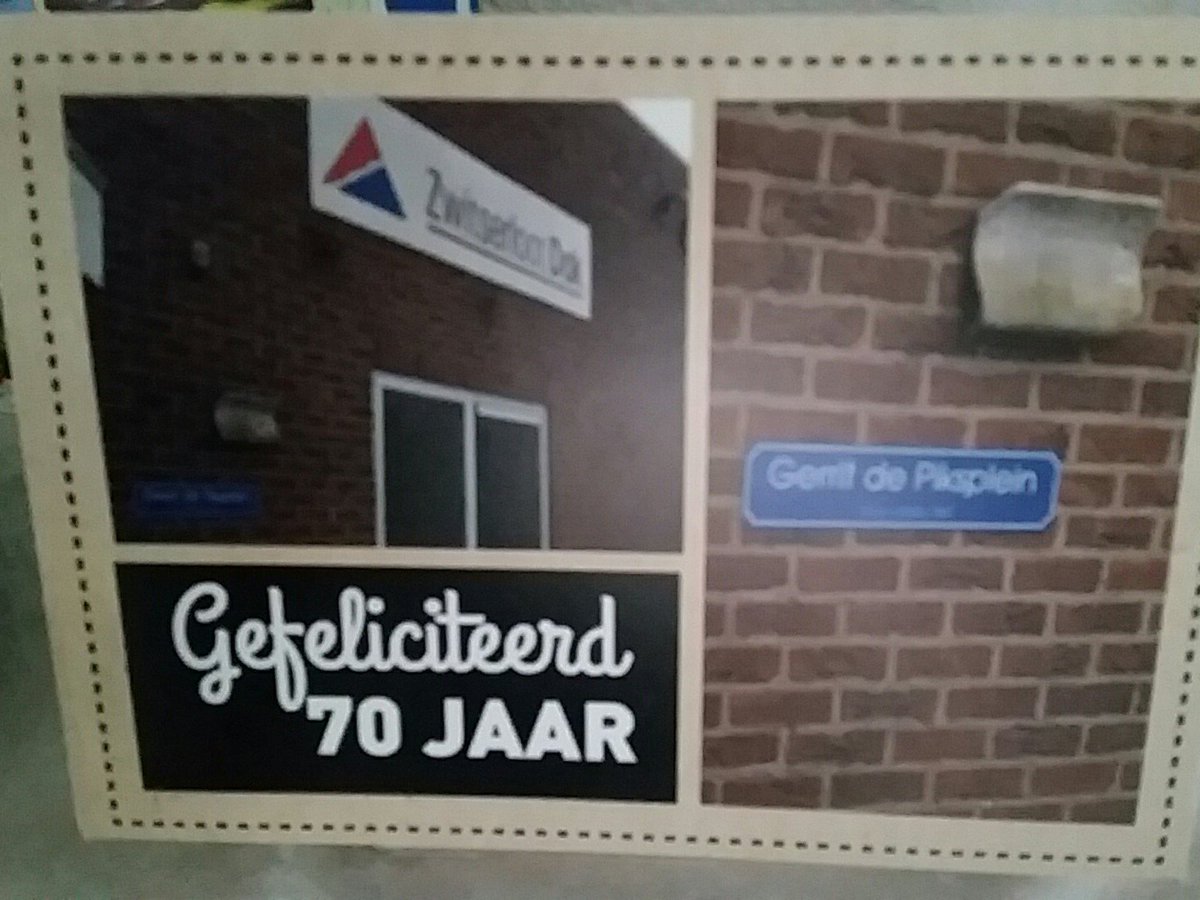Zwitserloot Dak feliciteert Gerrit Zwitserloot met zijn 70ste verjaardag!!!