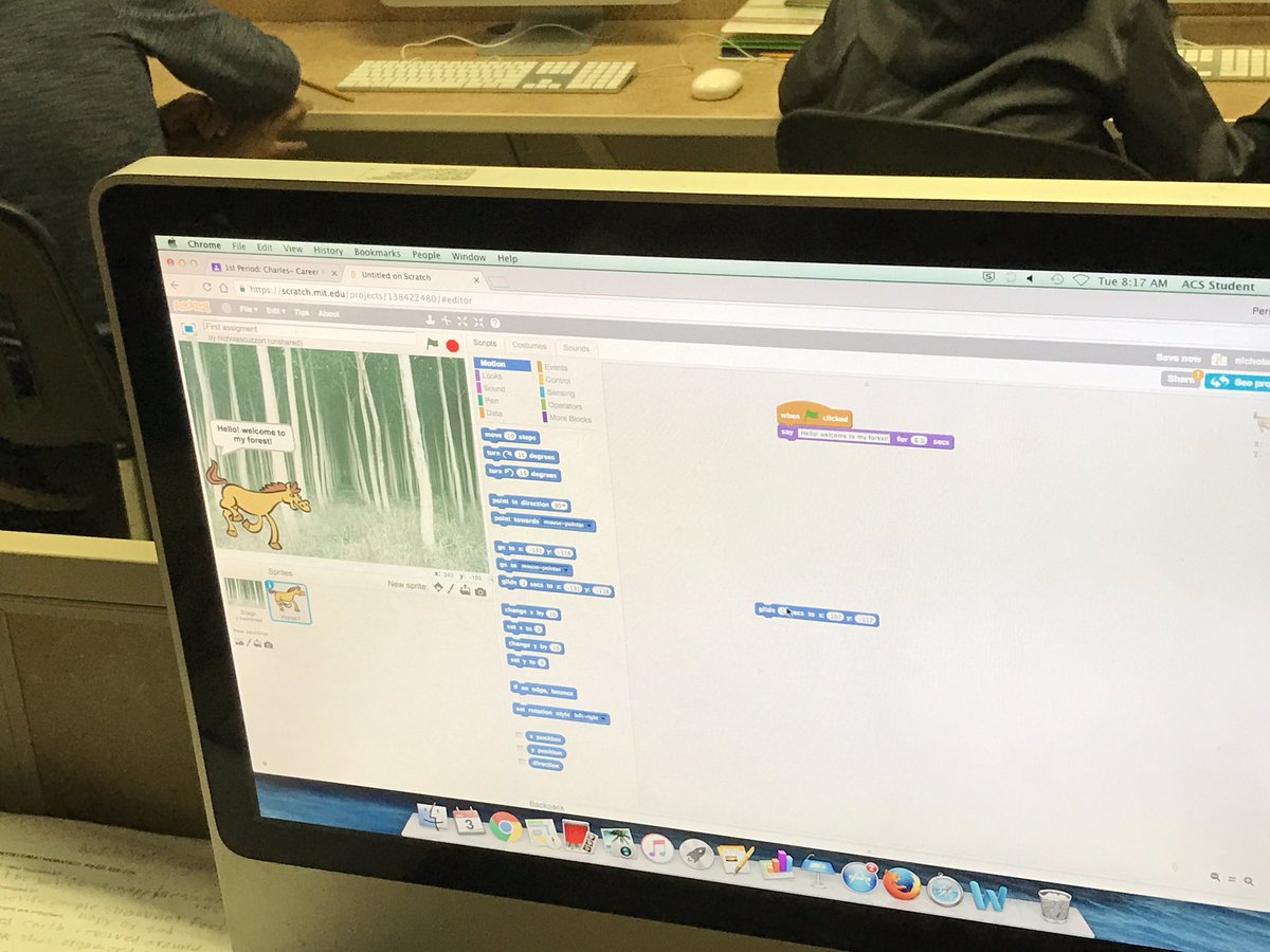 SpringCharles's tweet photo. What's on today's agenda??!! Scratch Computer Programming!!! https://t.co/QrmnRxKsRG