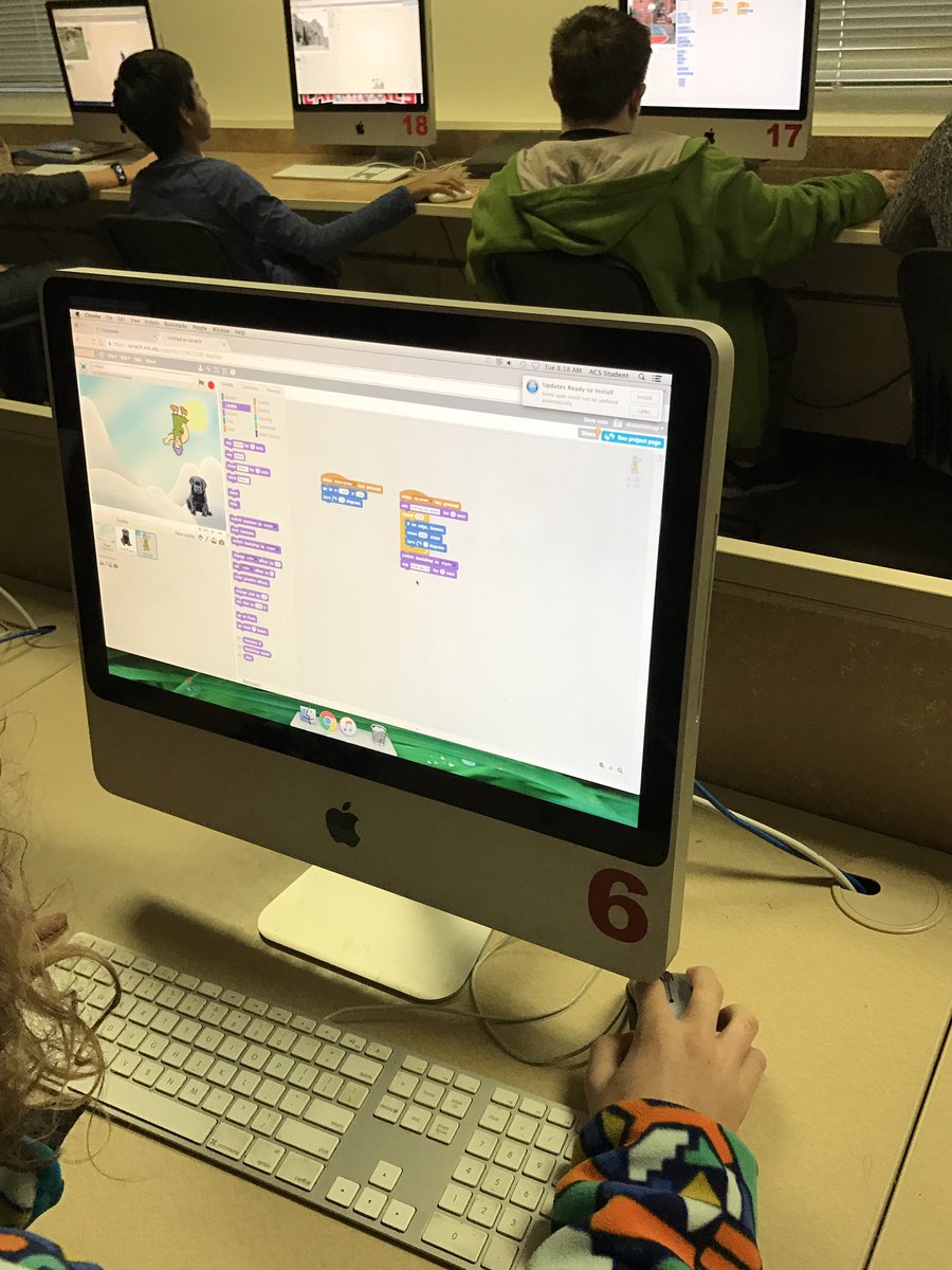 SpringCharles's tweet photo. What's on today's agenda??!! Scratch Computer Programming!!! https://t.co/QrmnRxKsRG