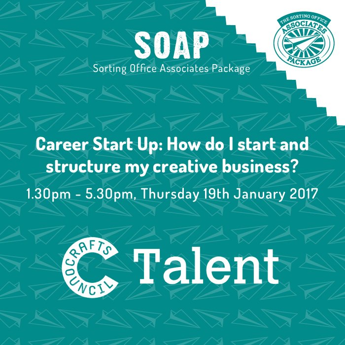 Invaluable workshop coming up at the @Sorting_Office for anyone interested in running a creative business || craftscouncil.org.uk/shop/product/8…