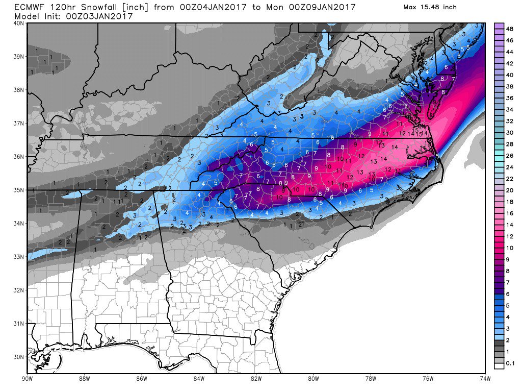AlConklin's tweet photo. As expected, model inconsistency regarding late week storm prevails, some knows, but more questions than real answers persist. #Longwayout https://t.co/nlJ3yav2V8