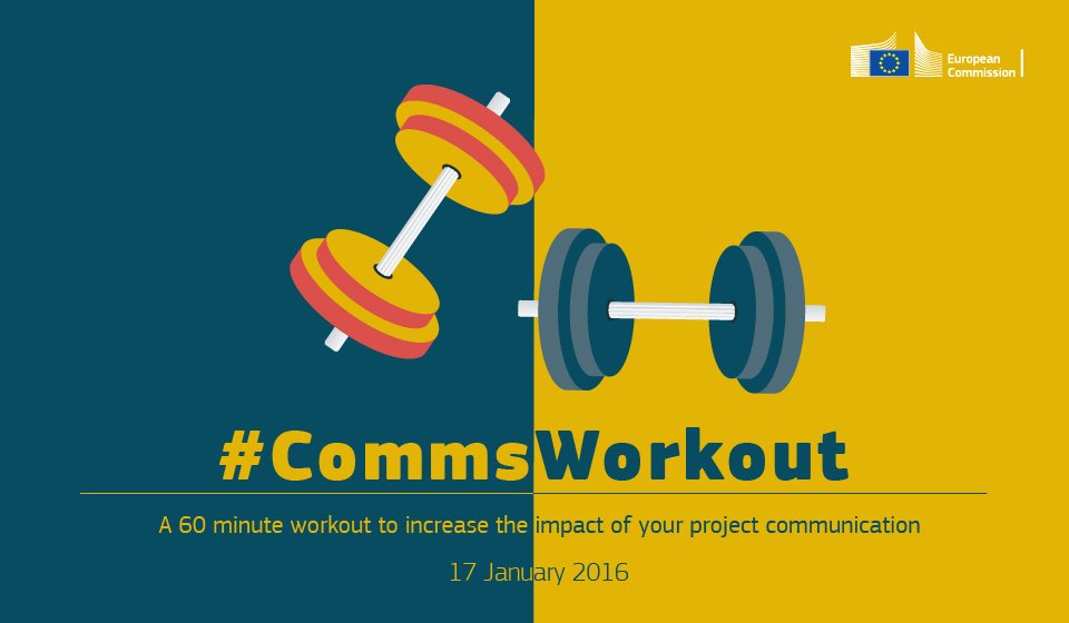 HorizonEU's tweet image. Looking for ways to increase the communication impact of your #H2020 project? Register for a free #CommsWorkout &amp;amp; make 2017 your best year!