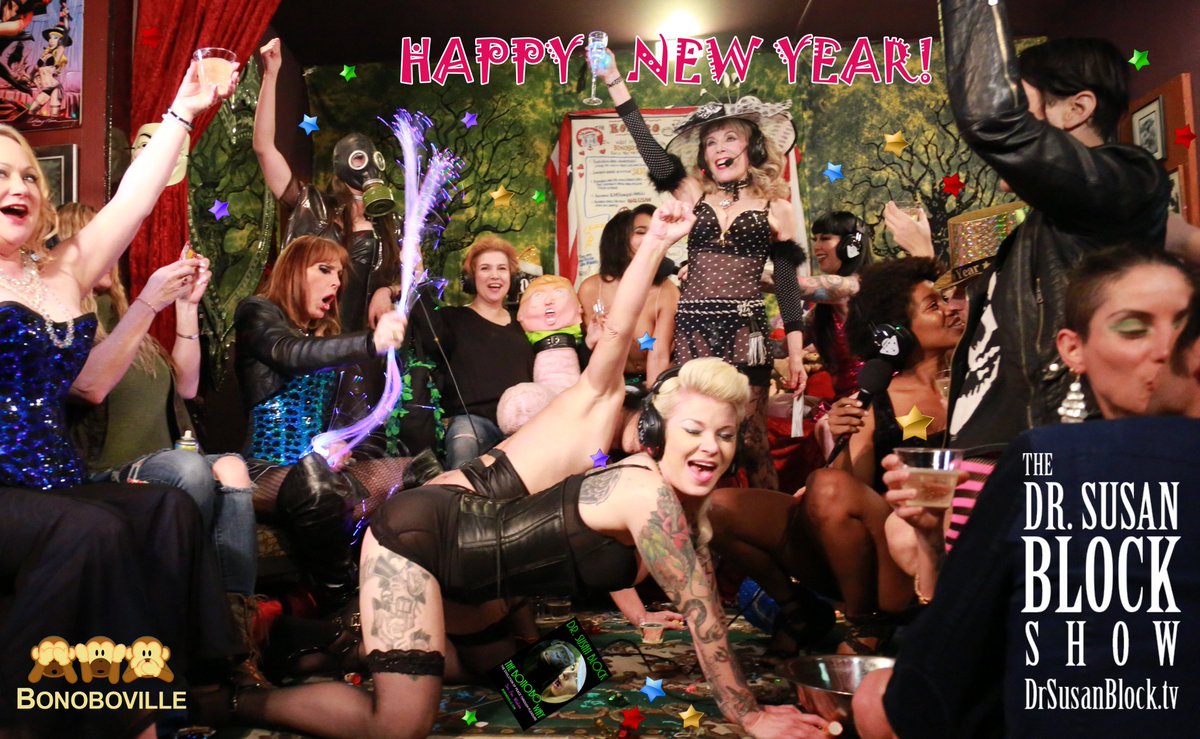 drsuzy's tweet image. A VERY #HappyNewYear #TheBonoboWay on #DrSuzy-Tv: drsusanblock.com/nye-2017 ❤ #ThankYou @DomConLA @GoddessPhoenix1 @DommePorcelain &amp;amp;much more!