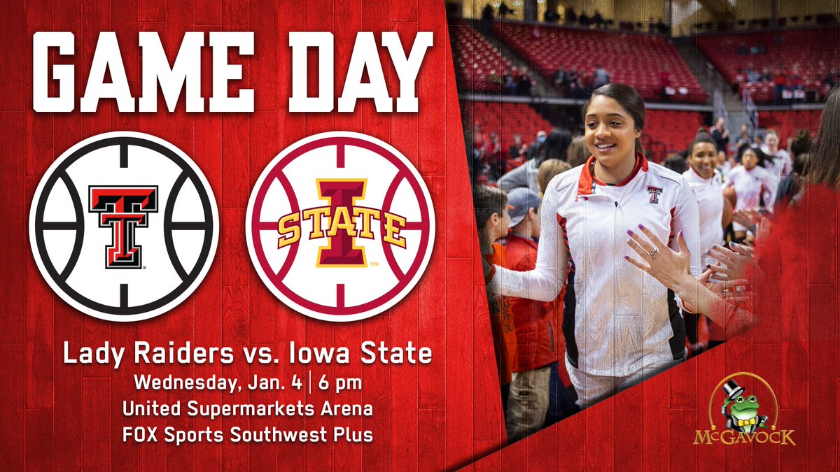 LadyRaiderWBB's tweet image. It's GAMEDAY!
🏀Lady Raiders vs. Iowa State
⏰ 6 pm
📍 United Supermarkets Arena
🖥 FOX Sports Southwest Plus
📻 107.7 YES! FM
#Big12WBB #WreckEm