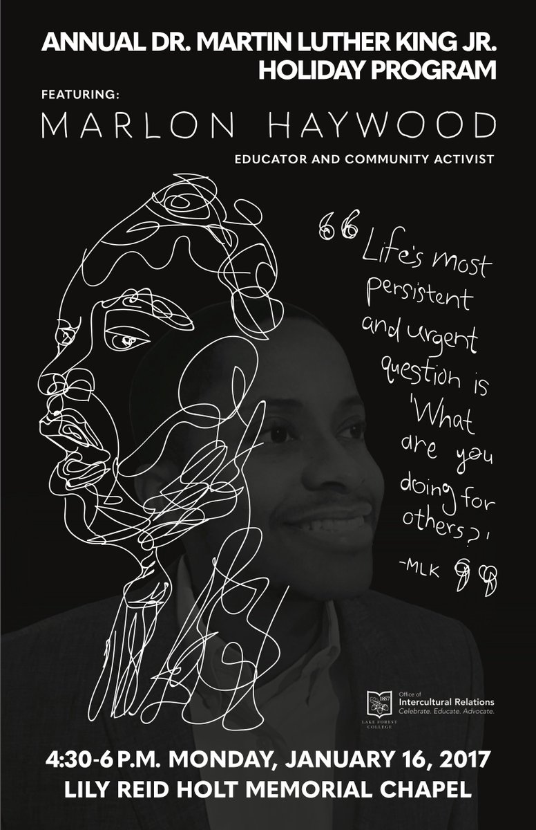 LFIntercultural's tweet photo. Join the Office of Intercultural Relations, as we countdown the days leading up to MLK program. Check here daily for news &amp; updates! https://t.co/QFJTBuQida