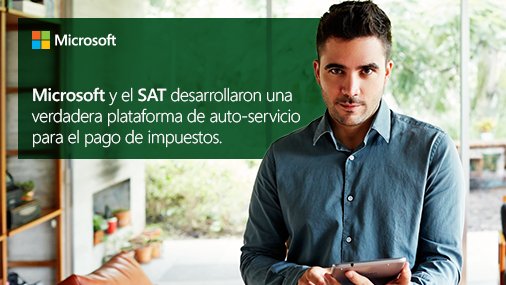 MicrosoftLatam's tweet photo. ¿Pagar impuestos es tedioso para ti? Gracias a #Azure, en México toma menos de 5 minutos. Entérate más. https://t.co/FyfGEnL549 https://t.co/jdgAHOiRDW