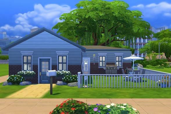 pixiepennypixie's tweet image. I just shared the Oak Alcove Lot on #TheSims4 Gallery  Its  a bit better then a starter home