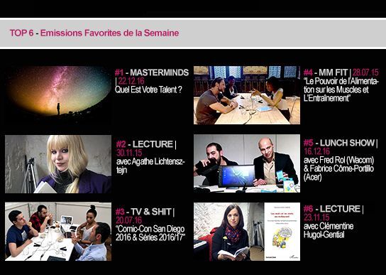 MailMovement's tweet image. {#MMRADIO} Réécoutez le TOP 6 des émissions de la semaine avec @ocstv @tvshowtime @acerfrance @lusine_sport @wacom ! buff.ly/2j4mH87
