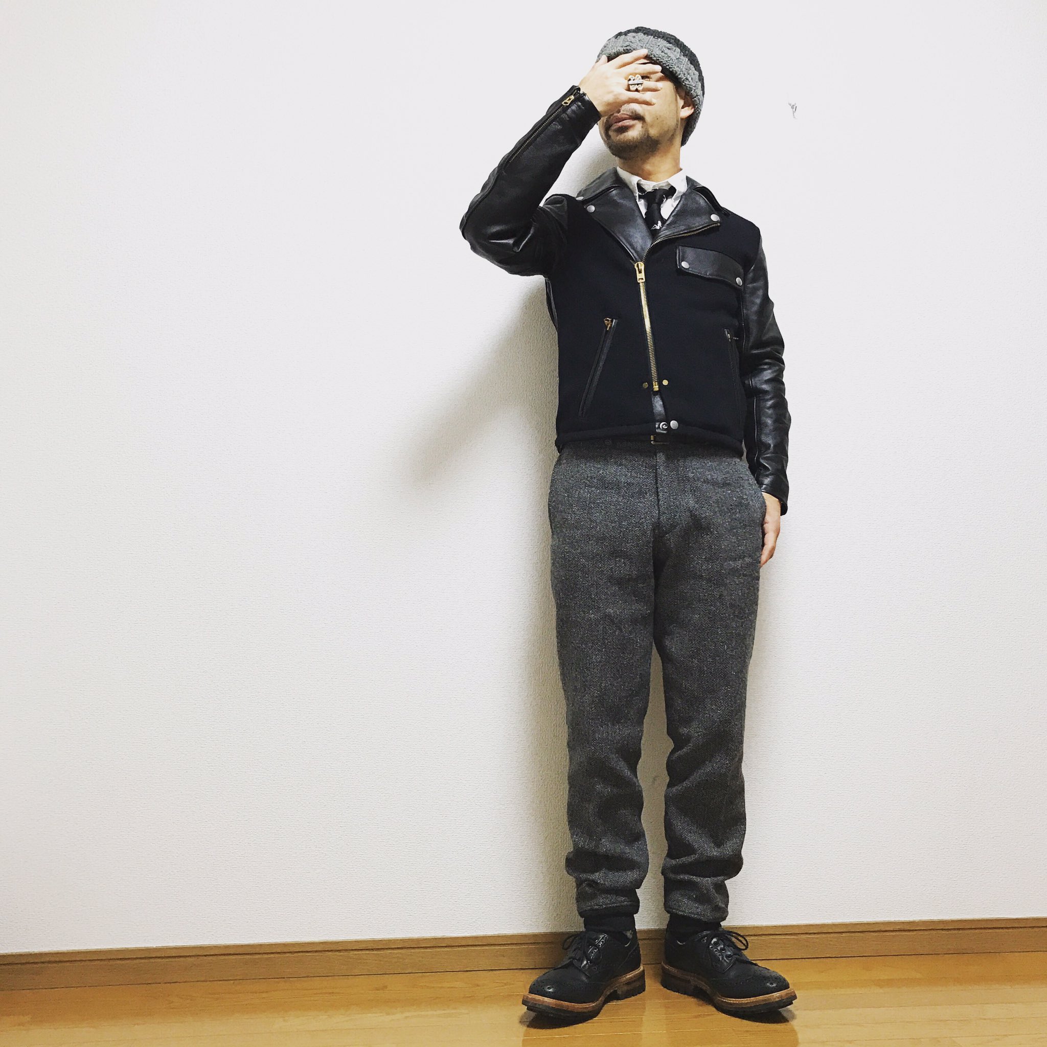 アナクロノーム　ANACHRONORM モーターサイクルジャケット ANACHRONORM/アナクロノーム SWEDISH MOTORCYCLE JACKET AN117-D