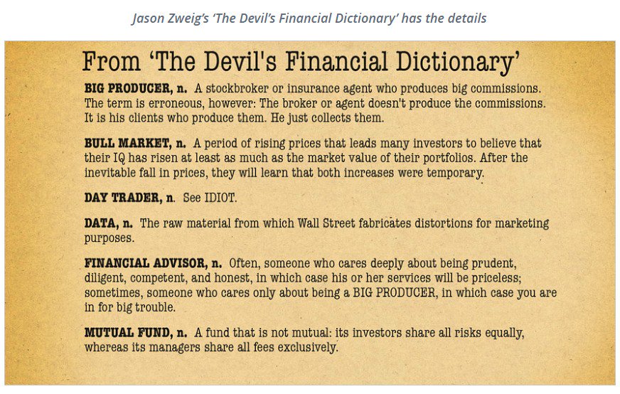 usaFXforex's tweet photo. Banksters maxkeiser   Jason Zweig’s ‘The Devil’s Financial Dictionary’ https://t.co/6R12ffbTyV