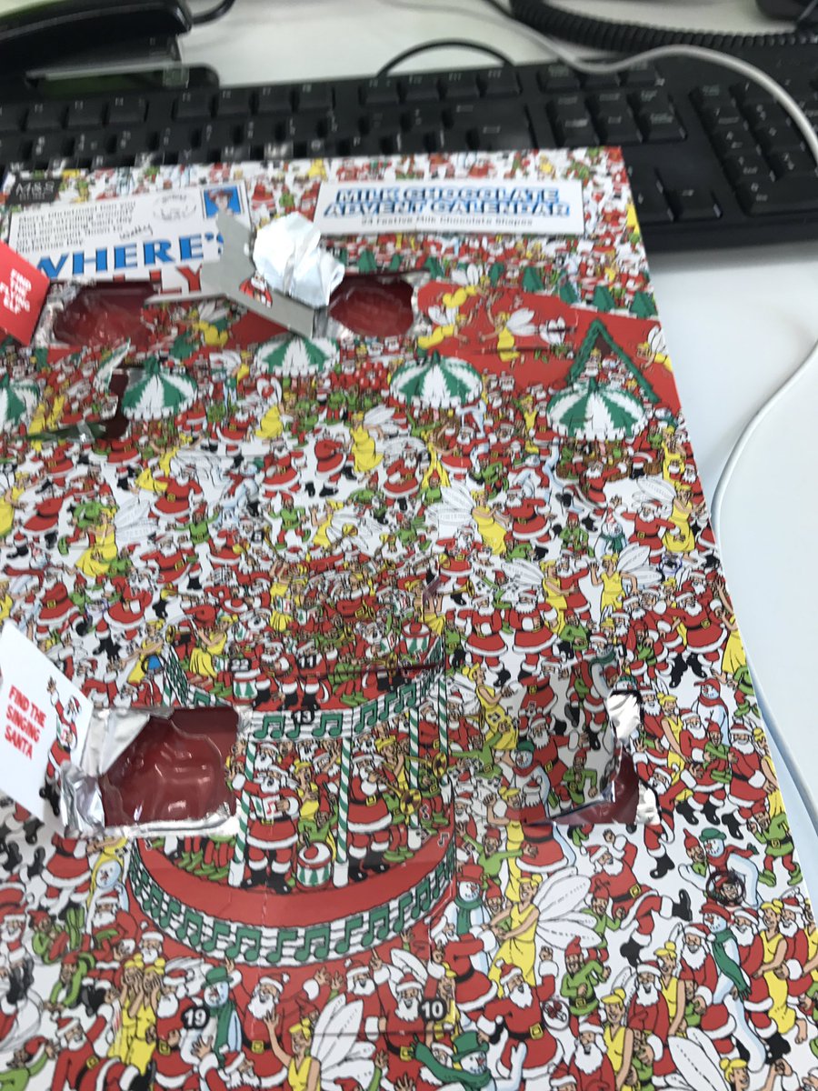 Literally spent most of the day eating unfinished advent calendars #BackToWorkTuesday