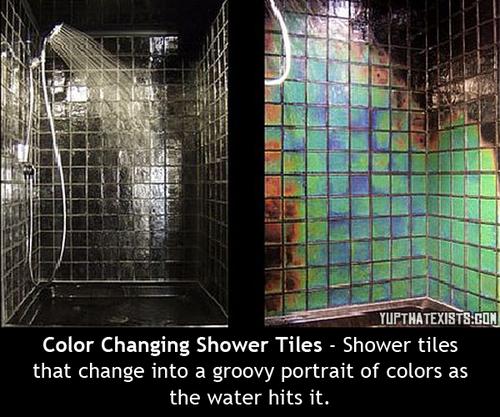 IconicInvention's tweet photo. Color changing shower tiles https://t.co/UlDYAiHCkr