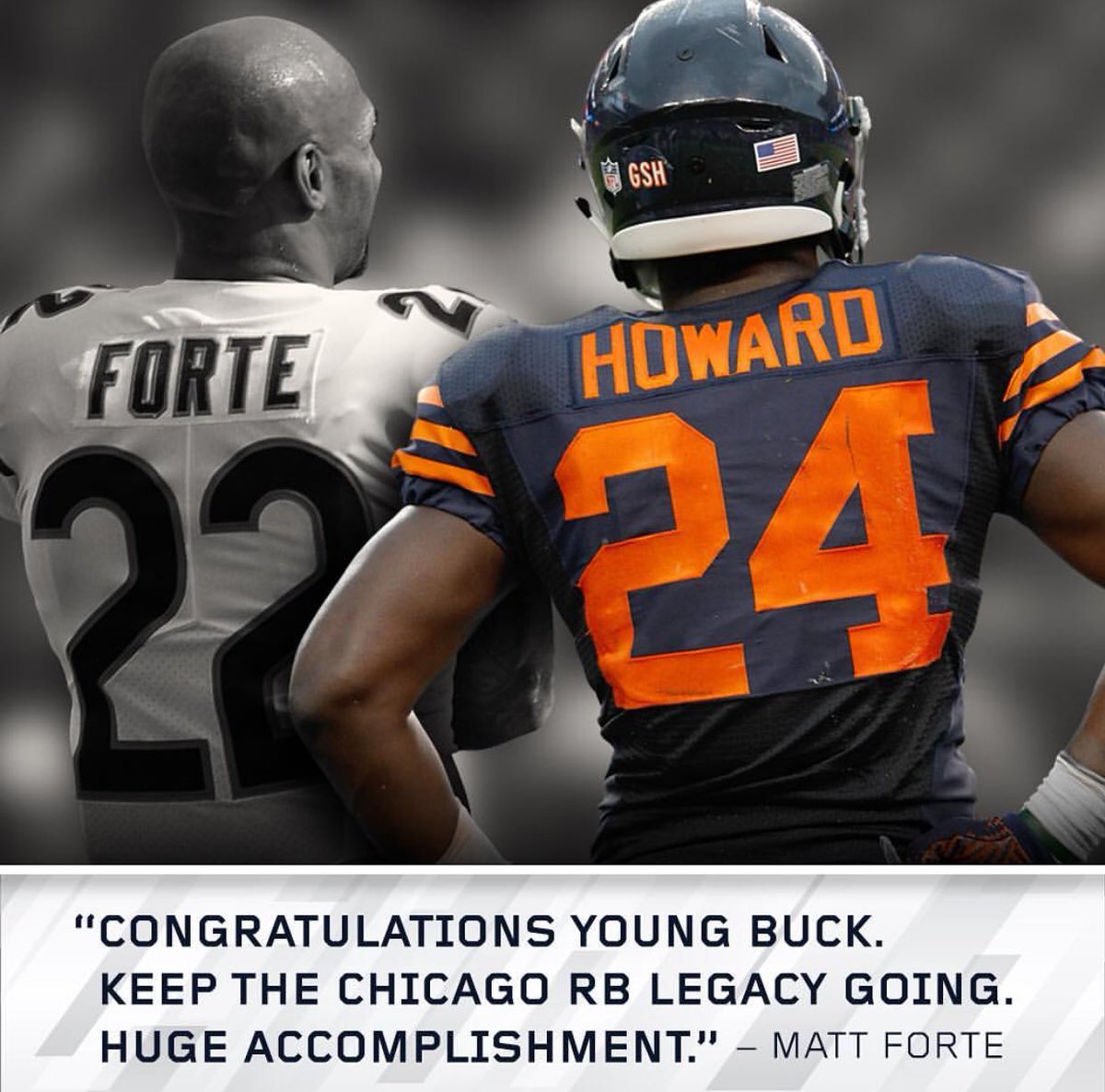 Ky1eLong's tweet photo. Honored to have been somewhere on the edge of @MattForte22 and @JHowardx24 film. These are the guys that make football so much fun to play! https://t.co/656hiXTRL8