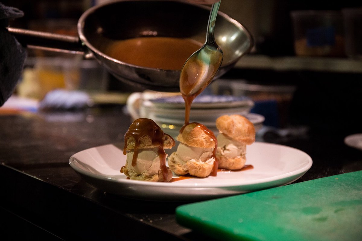 Resolve to eat more profiteroles. We're back from winter break and will be open regular hours.