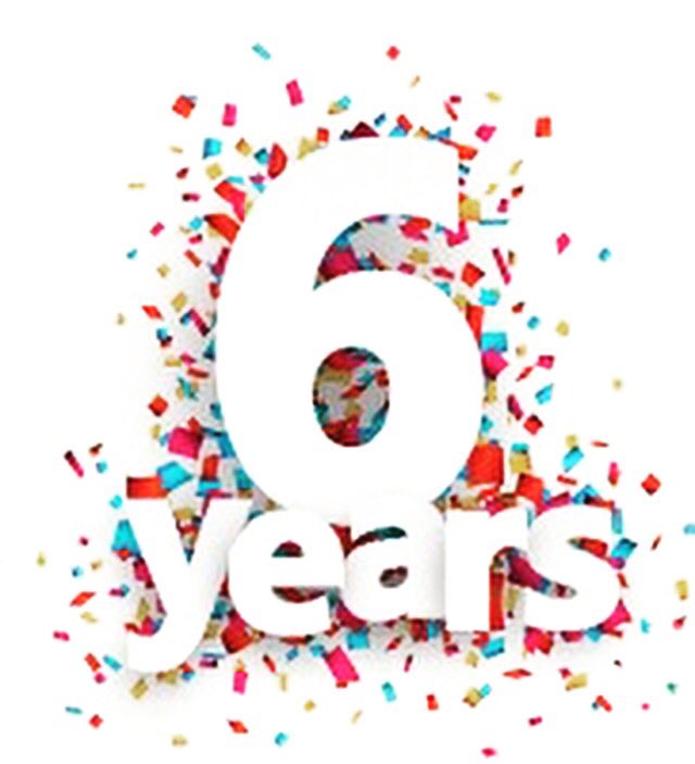 Celebrating 6 years 😊🍾