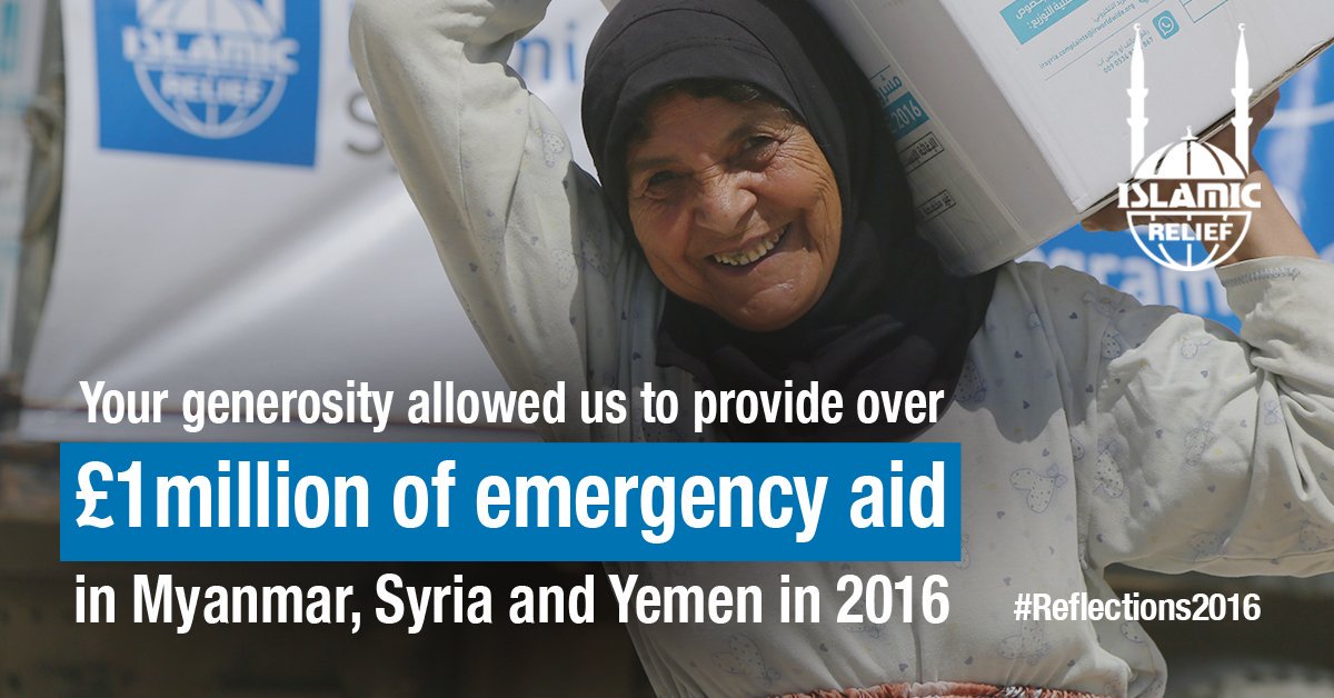 IslamicReliefUK's tweet photo. We asked you to support many emergency appeals. Thanks to your generosity we were able to help those in desperate need.
#Reflections2016 https://t.co/o8BVe1TY8y