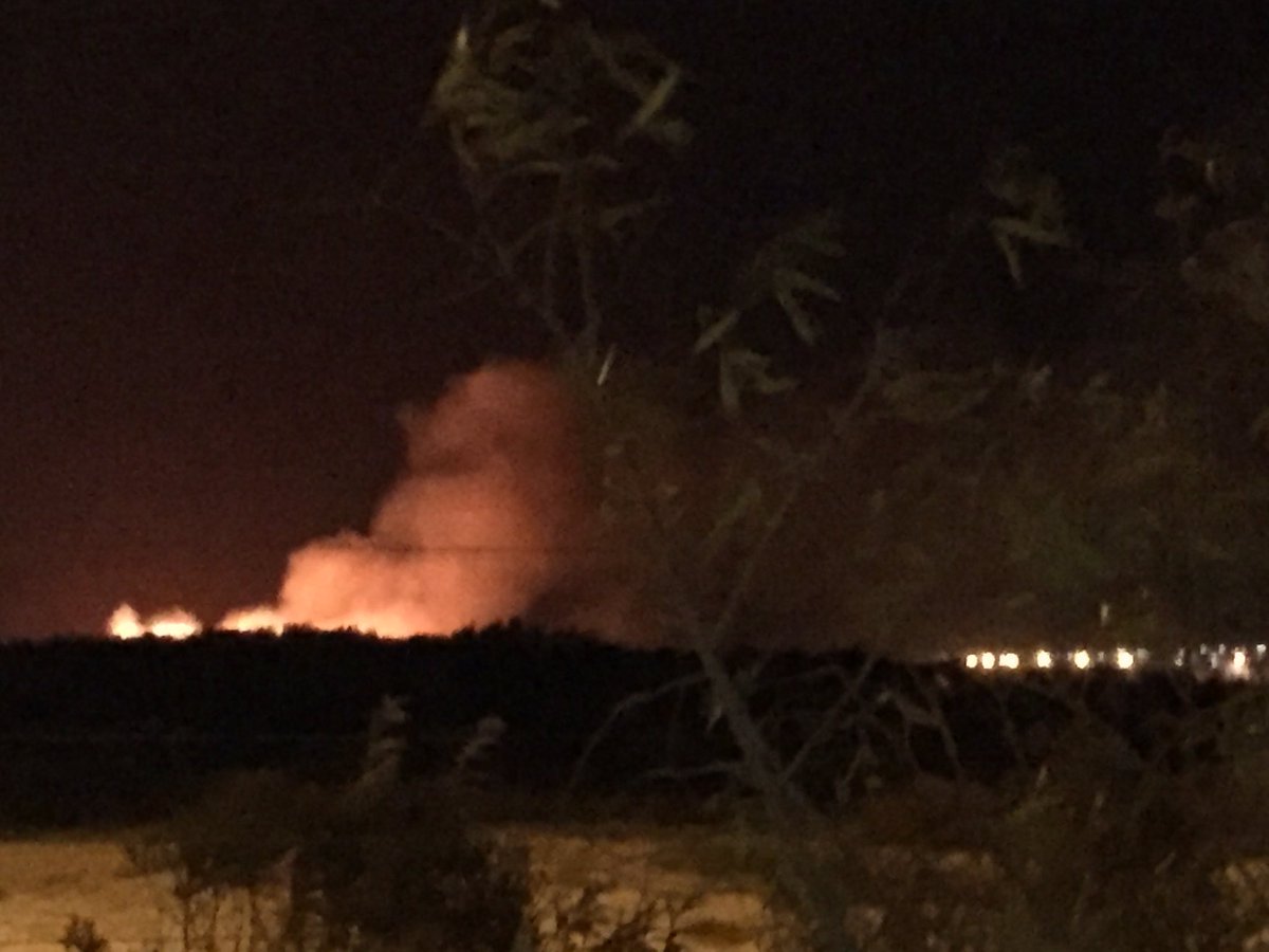 alitilley's tweet photo. Fire on R27 just before Big Bay Blvd getting bigger every minute! @News24_CapeTown @KFMza https://t.co/CUe0dSYOyK