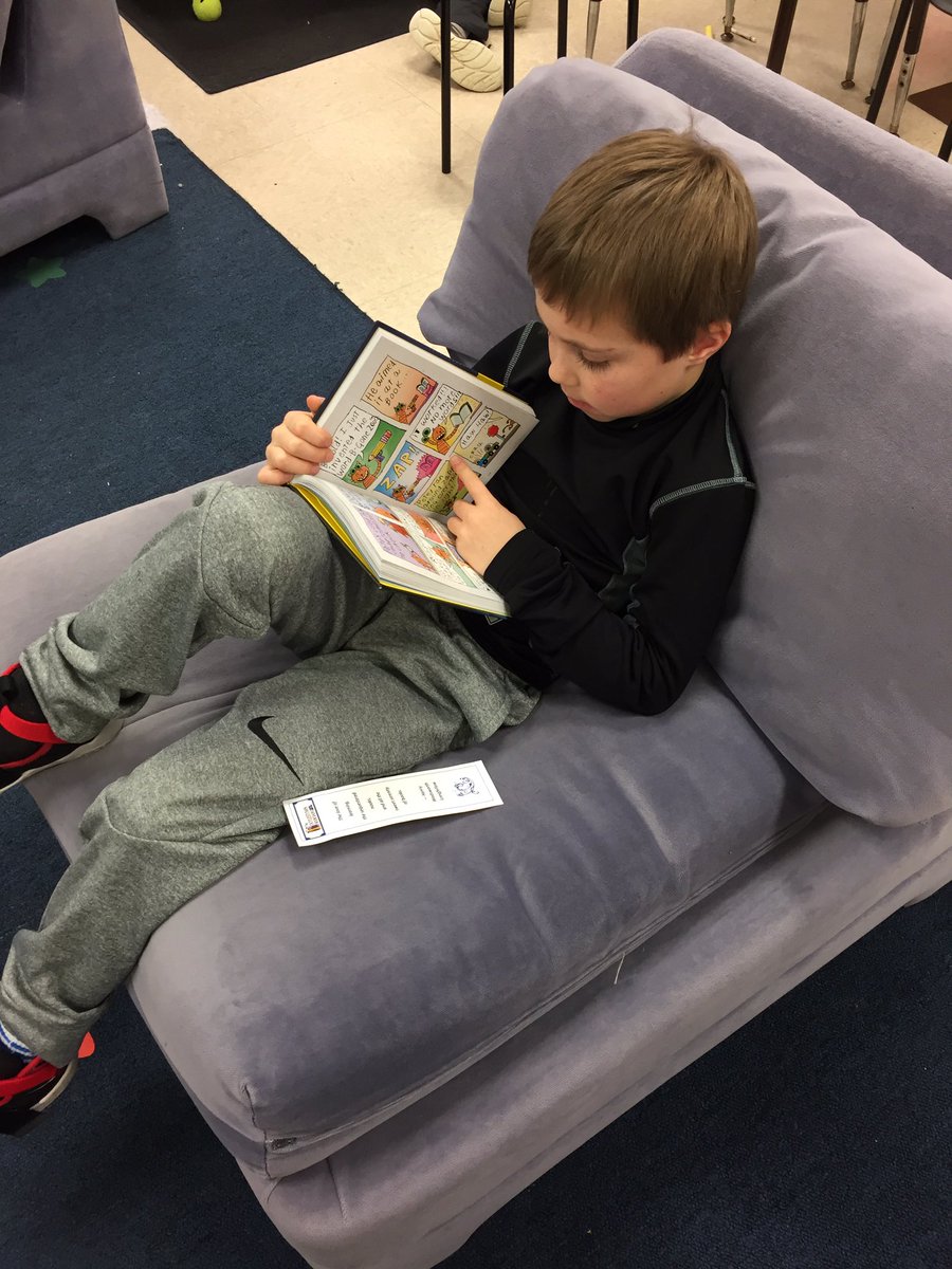 A good book is always in fashion at Cold Spring, even during indoor recess.  #ReadonColdSpring