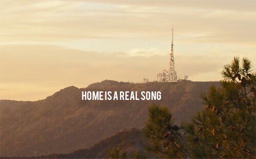 homeisarealsong's tweet image. The Hollywood sign right now
