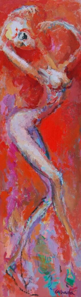 aarongallerydc's tweet image. Highlighted #workoftheday Javier Cabada's "Sensual Silhouette" Acrylic on Canas, 47 x 13 in.