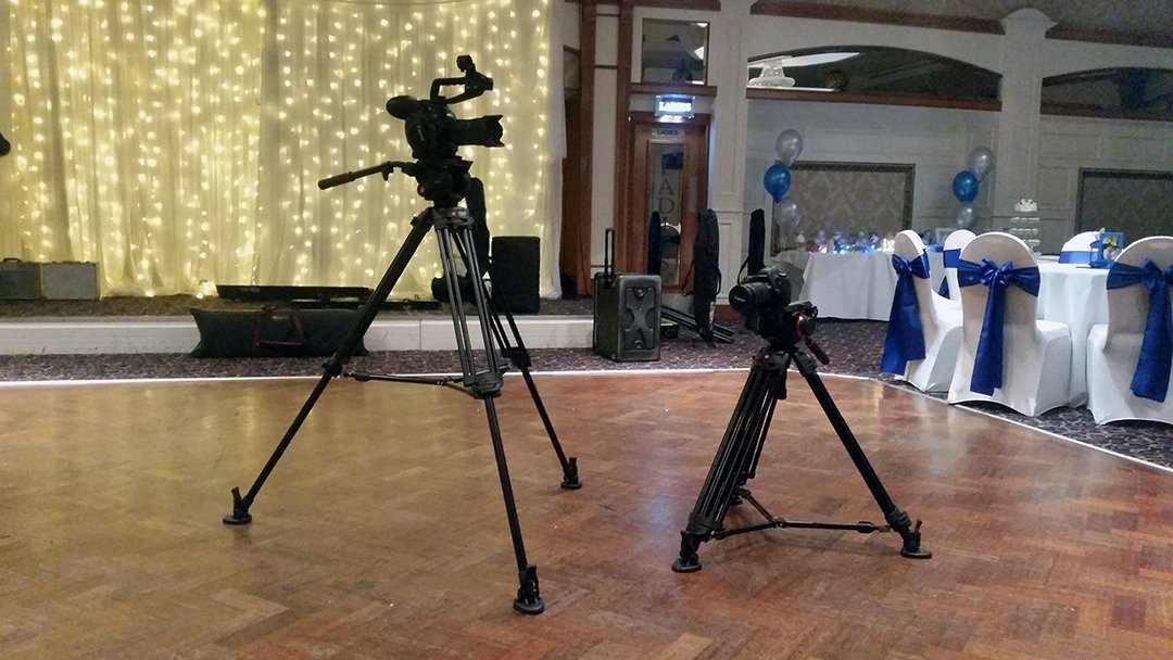 DrawnInPen's tweet photo. A shot of our gear at the Conlon-Stone wedding party. #6D #C100 #Manfrotto #504HD #local #affordable #homegrown #indie #filmmaker #wedding https://t.co/Use5xhKl2D