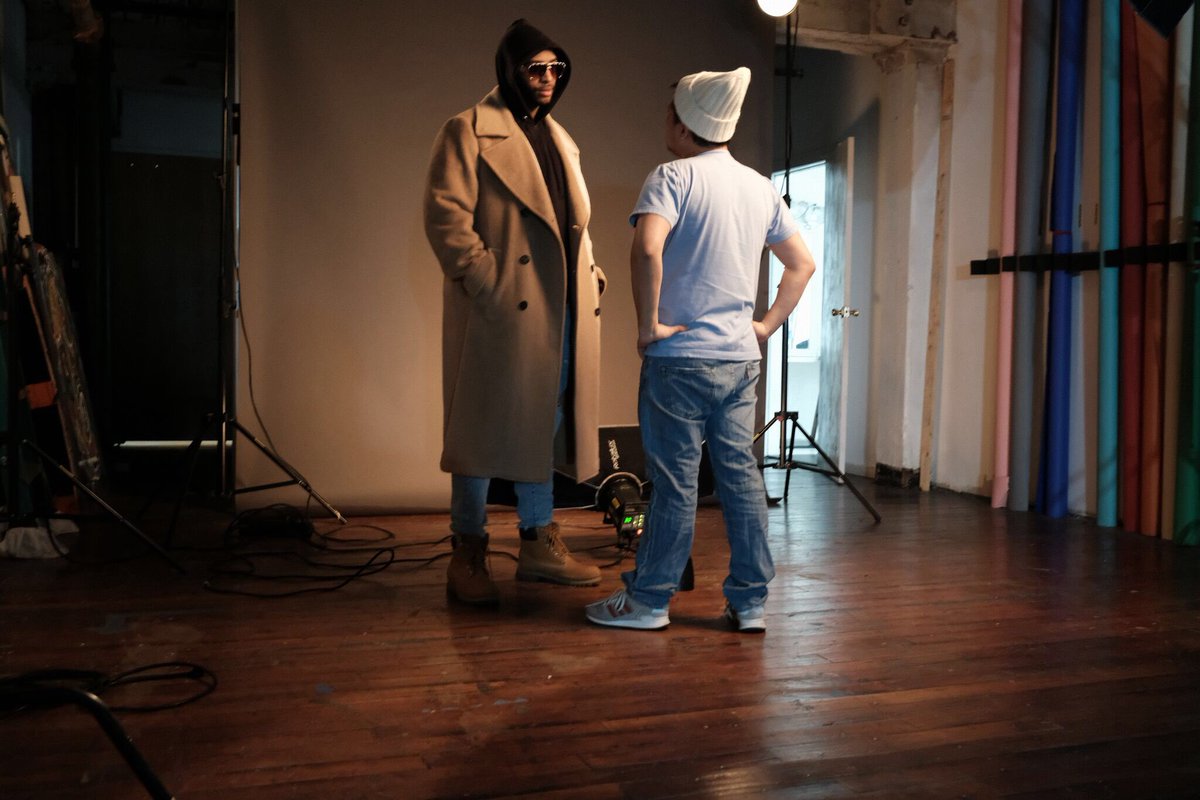 Mavinyc's tweet photo. Behind the scenes with @jimisweetnyc 📸Photo credit: @amazin_fyf #fujifilm #xpro2 #westststudios https://t.co/dMJUyGMWoO