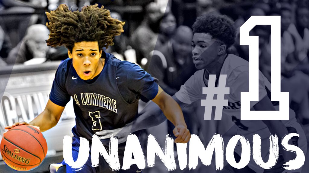 LaLuBasketball's tweet photo. For the first time this season there is a UNANIMOUS #1 team in the country in all major polls. #WeAreLaLu https://t.co/xb03dITay4