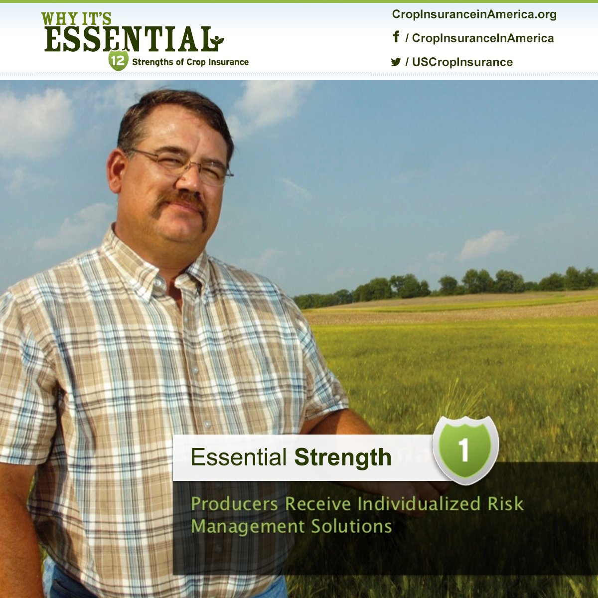 UScropinsurance's tweet photo. #CropInsurance provides farmers individualized risk management solutions. #12Essentials https://t.co/AnhCwPThck