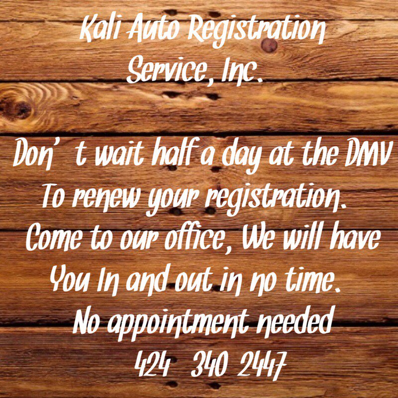 KaliAutoRegSer's tweet image. #Whywait #registrationservice #timeismoney
