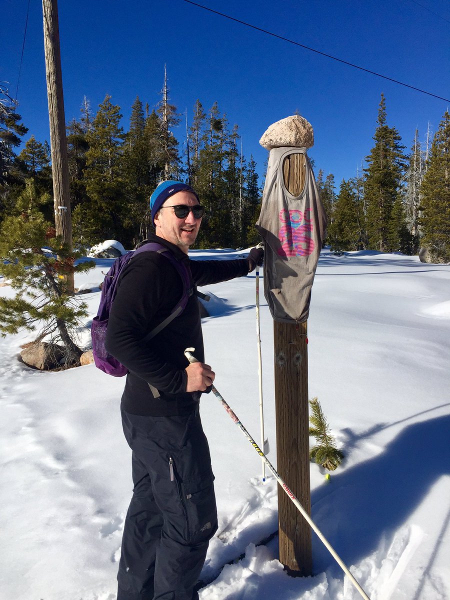 marcopardi's tweet photo. Guess I shouldn't have been surprised to see this randomly placed @Official_GDC Tee miles into my first @royalgorgexc x-country ski outing https://t.co/LWX1Ft6WcK