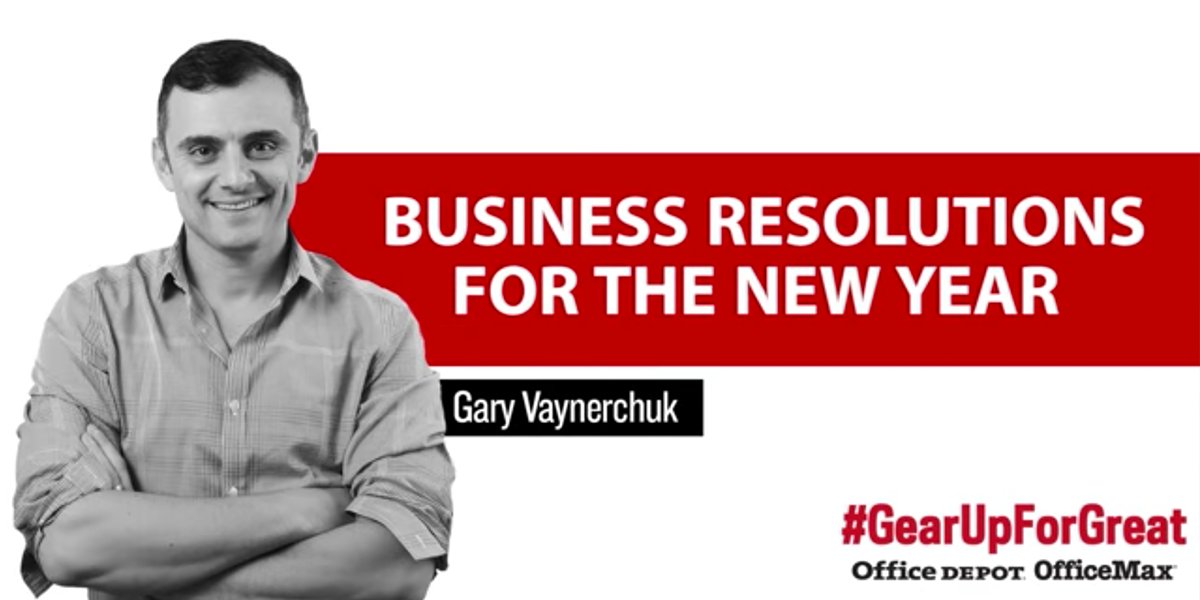 Consider any of these 3 business-focused #NewYearsResolutions from @GaryVee to build on your success #GearUpForGreat bit.ly/2iwCRq0