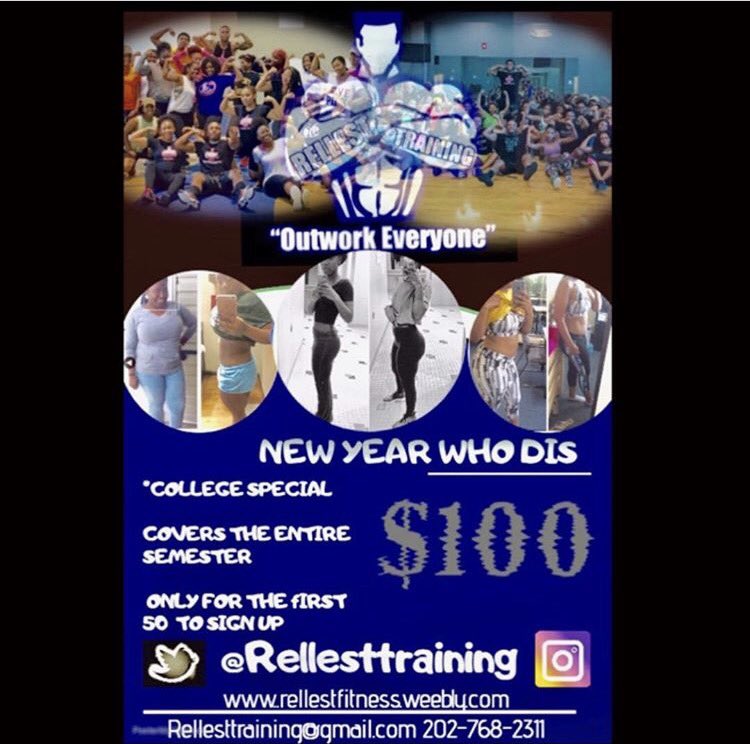 RellestTraining's tweet photo. About 15 spots left 👀💪🏾 for new clients #Rellesttraining #ncat #eatgreedy #outworkeveryone https://t.co/j7LcdMSlyO