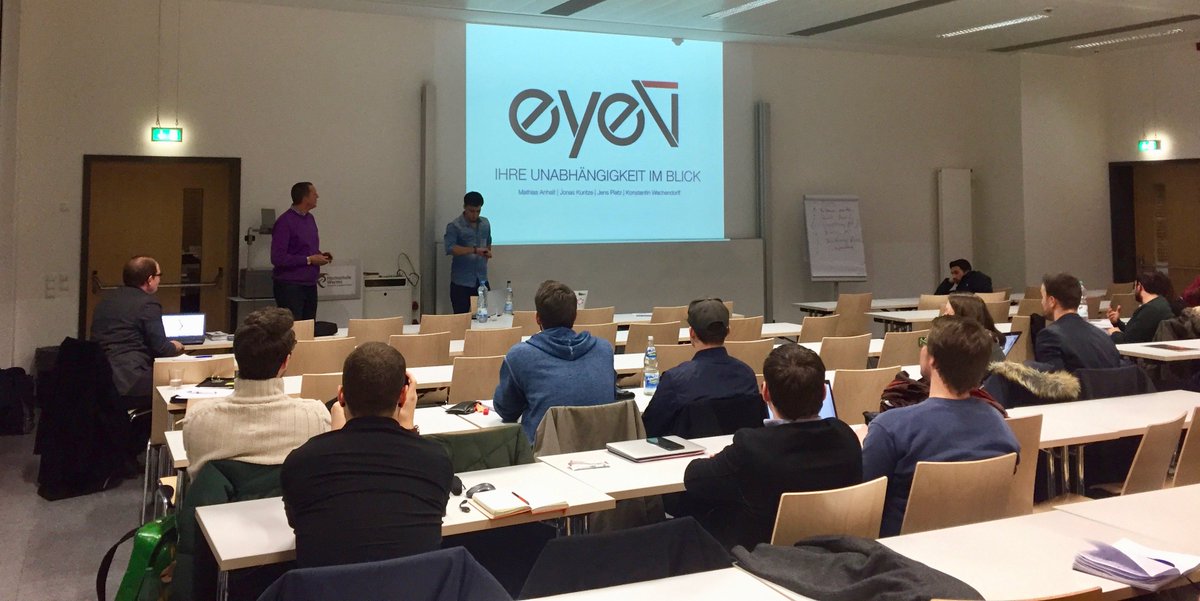 gruendenworms's tweet photo. Gelungener Gründerdienstag heute mit @WaechterKlaus und unseren Start-Up's #DesignGym und #eyeV #businessangel #pitch #investment #worms https://t.co/UfJMepLBB1