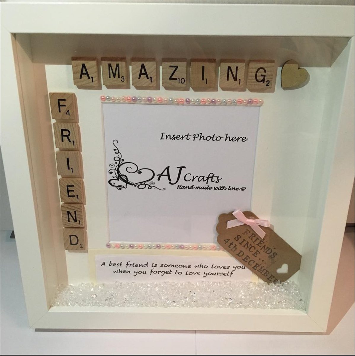AJCr4fts's tweet photo. A cute little frame for @erinhallxox 💝 A best friend is someone who loves you when you forget to love yourself. #frameable #framemagic https://t.co/xTglaiay5p