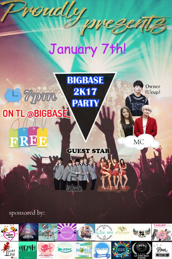 SISTAR_RP's tweet photo. [EVENT] Our second event is coming up this saturday night! @BIGBASE_ 

Come and enjoy with us guys 🙌🙌 https://t.co/th6jx3Hx3f