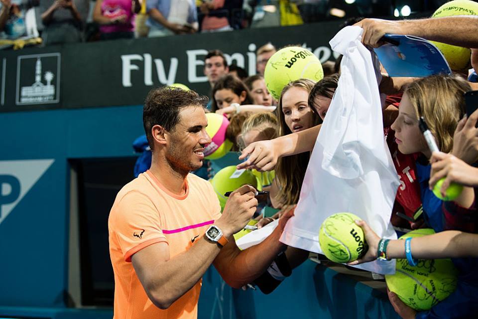FansNadalARG's tweet photo. #BrisbaneTennis Nadal vs Dolgopolov (03/01/17) vía: getty. https://t.co/yB6bZs1IVI